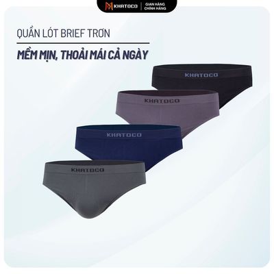 Quần lót nam KHATOCO Brief mềm mịn thoải mái cả ngày mã 18454