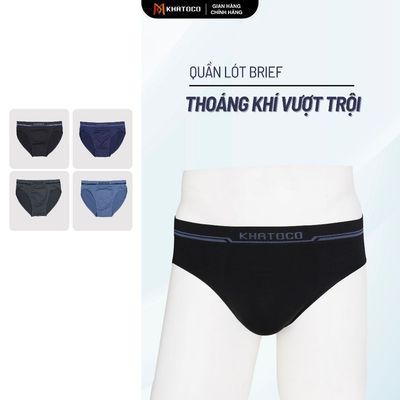 Quần lót nam KHATOCO Brief thoáng khí vượt trội kháng khuẩn khử mùi mã 18448