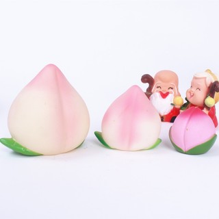 Tượng ông bà trái đào trang trí bánh kem mừng thọ