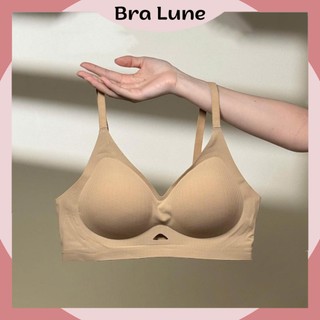  Áo Lót Áo Bra Nữ Chất Su Mỏng Không Gọng Mút Dày 3CM BRALUNE Áo Ngực Nữ Cao Cấp Thoáng Khí Không Lộ Viền mã 18 