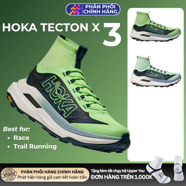 [Voucher 28%] Hoka Tecton X 3 - Giày Chạy Bộ Địa Hình Hoka Nam Nữ Chính Hãng