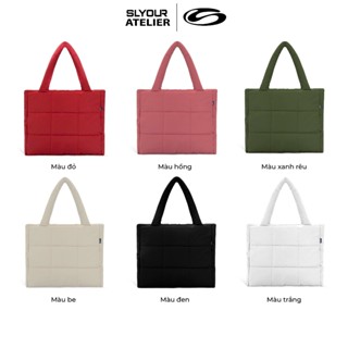   DÀNH CHO NGÀY SALE  Túi TOTE V1 Trần Bông Kẻ Caro – Túi Đeo Chéo Local Brand SLYOUR Unisex Thời Trang Thu Đông Cao Cấp 