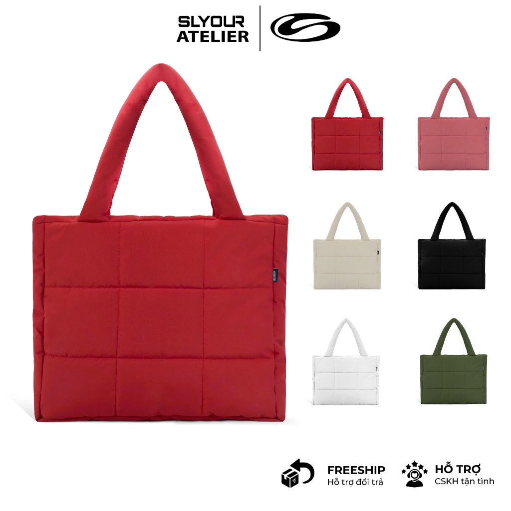 Túi TOTE V1 – Túi Đeo Chéo Trần Bông Unisex SLYOUR Nam Nữ, Túi Chống Sốc Kháng Nước (TTV1)