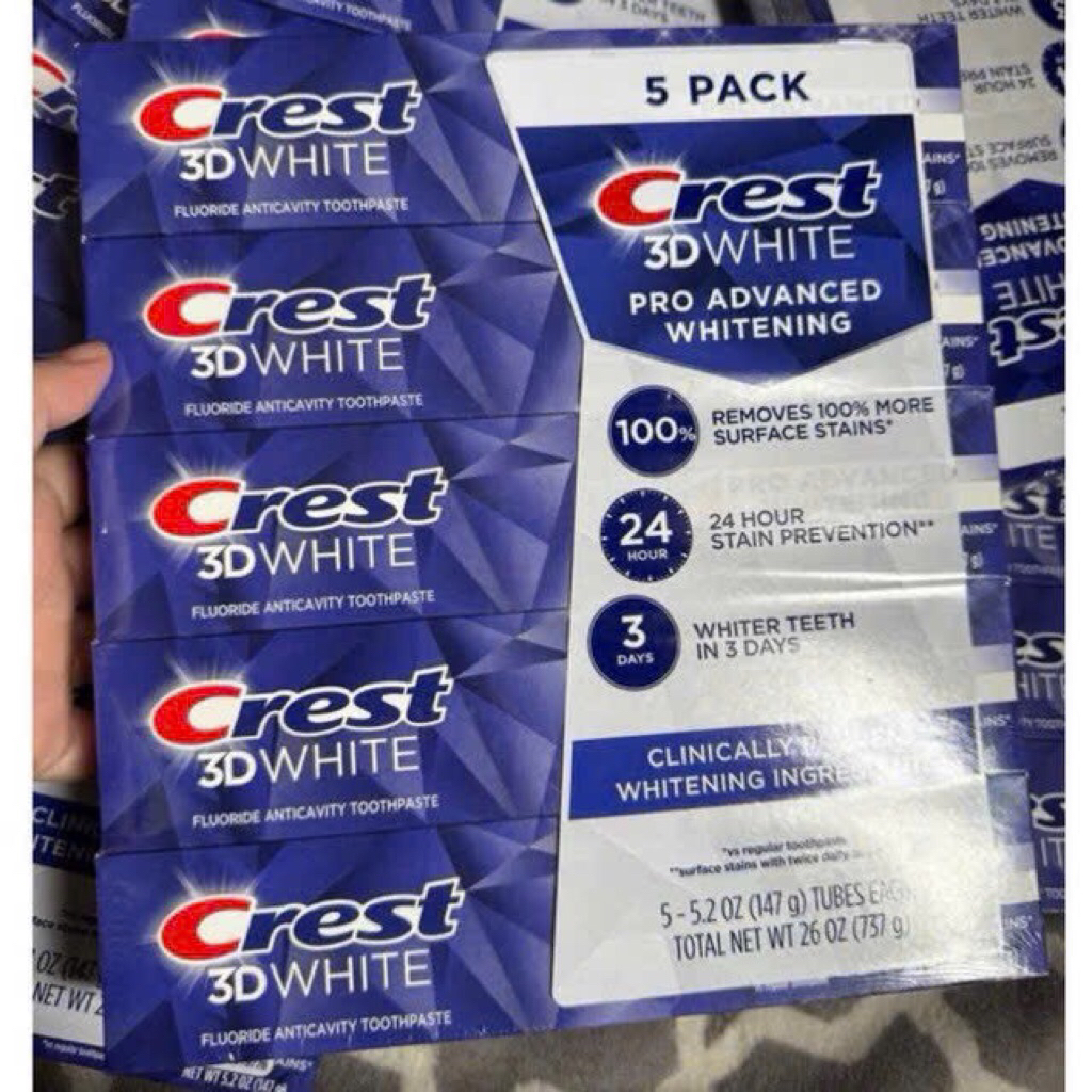 Kem đánh răng trắng sáng Crest 3D White Arctic Fresh 147g 4in1