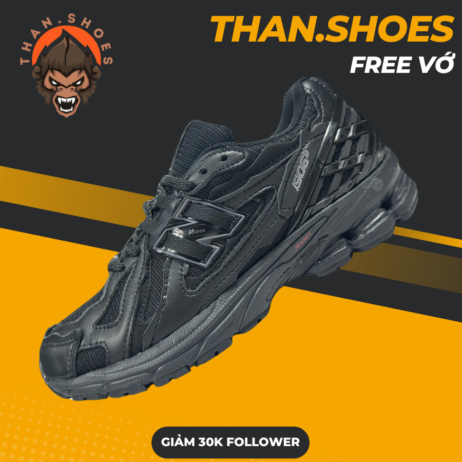 Giày Sneaker NB 1906D Protection Pack Black Silver, NB Đen Full - Than.Shoes