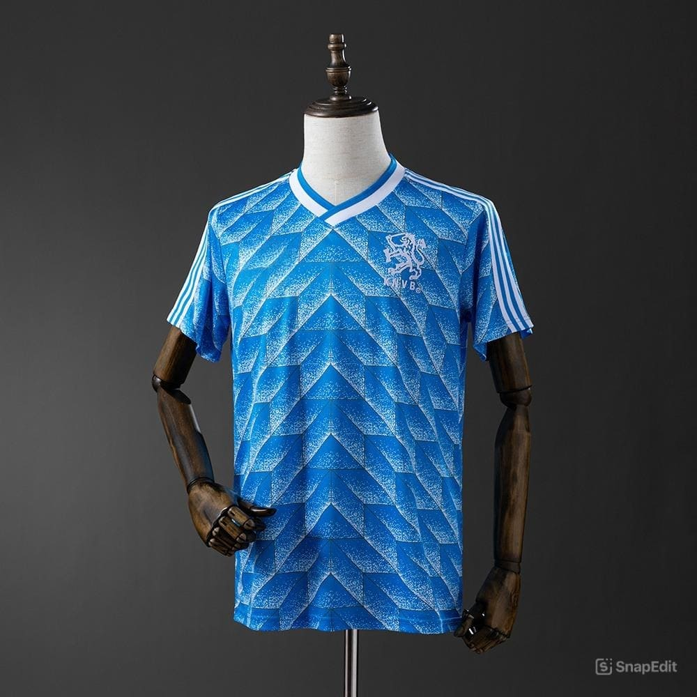 Áo Bóng Đá Retro Tuyển Hà Lan 1988 - Sân Khách bản cao cấp vải Cotton Polyester