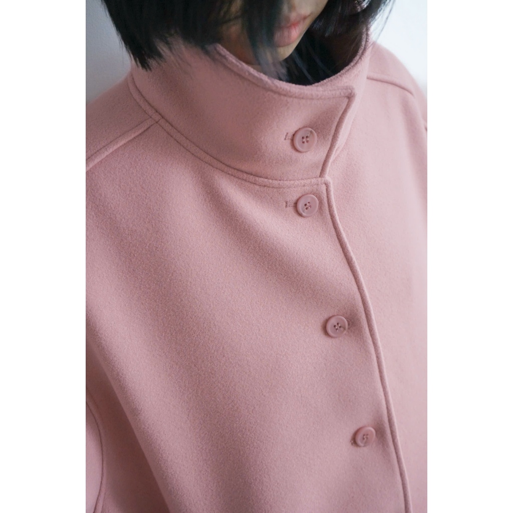 ÁO KHOÁC DẠ HỒNG /ou'ba:d/ form Boxy Freesize, thiết kế 2 lớp dày dặn cổ cao