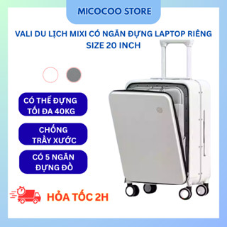  Vali kéo du lịch Mixi có ngăn đựng laptop riêng Vali kéo du lịch size 20 có khóa hải quan,Vali xách tay lên máy bay 