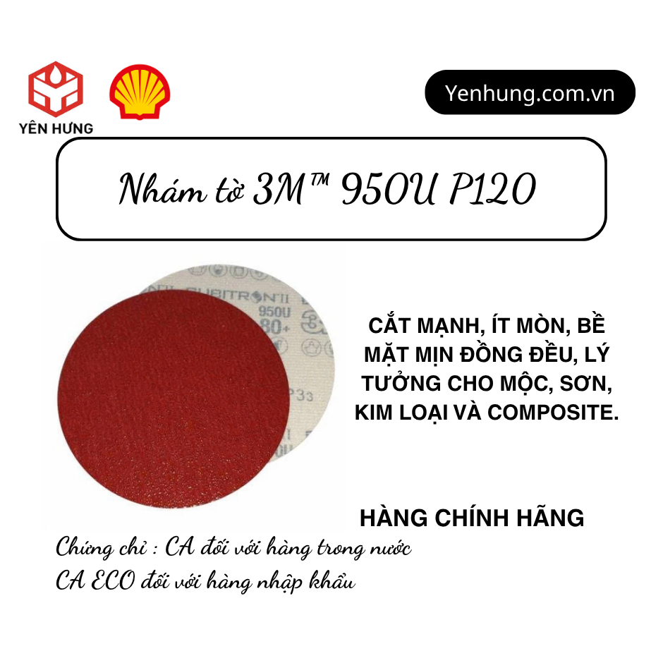 Nhám tờ 3M™ 950U P120