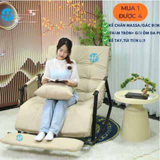 Ghế Thư Giãn Bập Bênh Đôi Hai Người HAPY BB04 Dài 1m6 Có Điều Chỉnh 10 Cấp Độ Lưng Và Gác Chân Bảo Hành 3 NĂM Miễn Phí