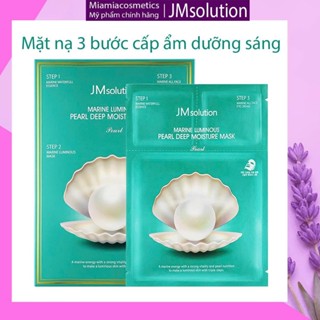  JMSolution Mặt Nạ Ngọc Trai 3 Bước  HỘP 10M  JM Solution Marine Luminous Pearl Deep Moisture Mask 30ml 