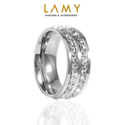 Nhẫn nam nữ LAMY Eternity Dual Ring Silver 8023