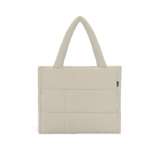  Túi TOTE V1 đeo vai thời trang thu đông cao cấp SLYOUR túi đeo chéo trần bông   MÀU BE  