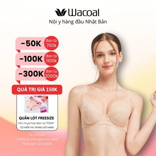  Áo ngực nữ Wacoal ILB4098 không mút nâng ngực nhẹ có gọng chống tuột Áo lót ren Bigsize dây đeo điều chỉnh - LB4098 