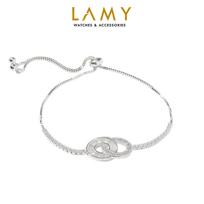 Vòng tay bạc LAMY Interlocking Circles Silver Bracelet 2071