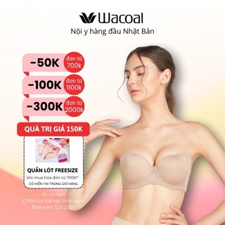  Áo ngực nữ Wacoal VVB5802 đệm dày 3cm nâng ngực có gọng chống tuột Áo quây nữ BIGSIZE có dây đeo tháo rời - VB5802 