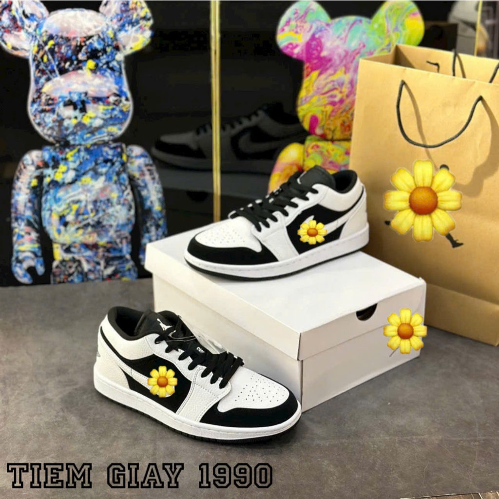 Giày Thêt Thao Jd Thấp Cổ Đen Trắng,Giày Jd Panda Back White 36-44