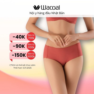 Quần lót nữ Wacoal IIPE5781 Smooth Cool Mát mịn & bền form dáng midi boyleg thoải mái vận động - IPE5781