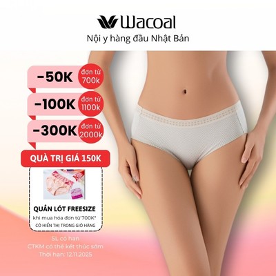 Quần lót nữ Wacoal ILPE5809 Smooth Cool Mát mịn & bền form ôm nhẹ, mềm mịn thoáng khí - LPE5809