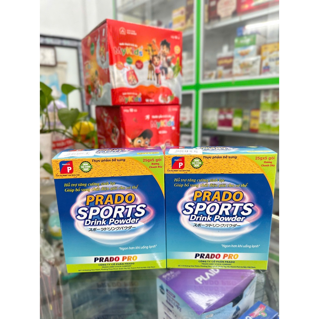 Bù Nước Điện Giải Nhật Prado Sports Drink Powder - Hộp 5 gói