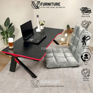  Combo bàn ghế Gaming bệt Takami K+ đen gấp gọn tiện lợi | Nội Thất Văn Quyết 
