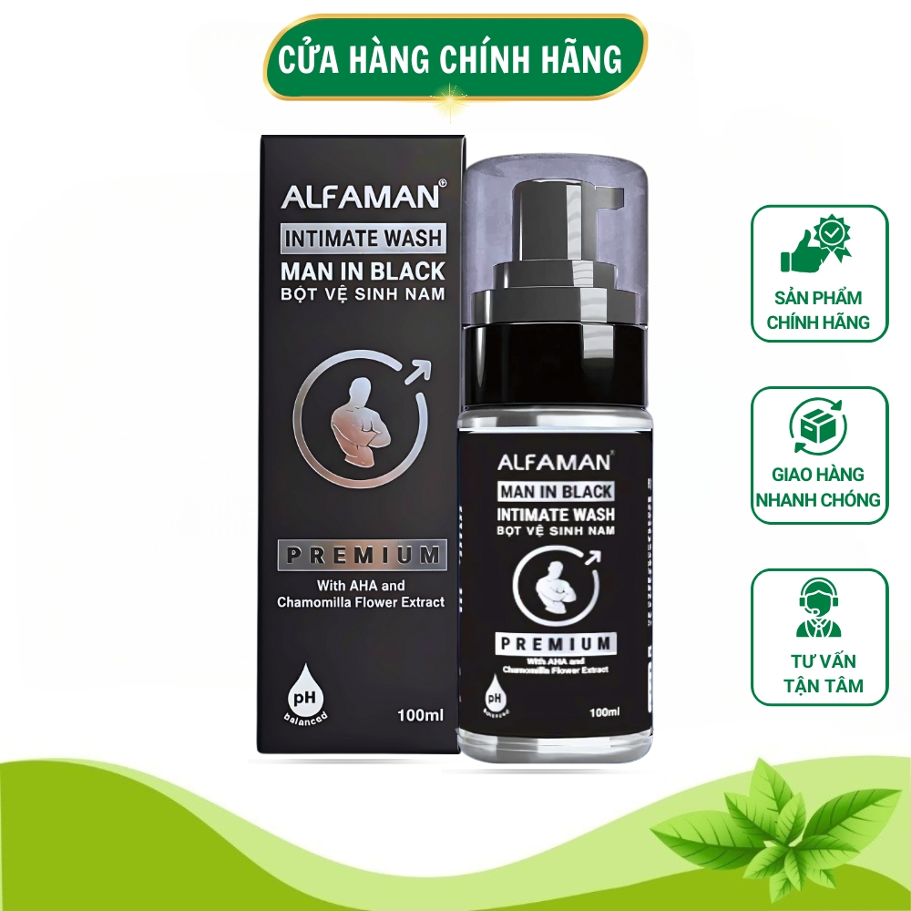 Bọt Vệ Sinh Nam Alfaman Chính Hãng Hương Nước Hoa Khử Mùi Nam Thơm Vùng Kín Ddvs Giảm Ngứa Vùng Kín