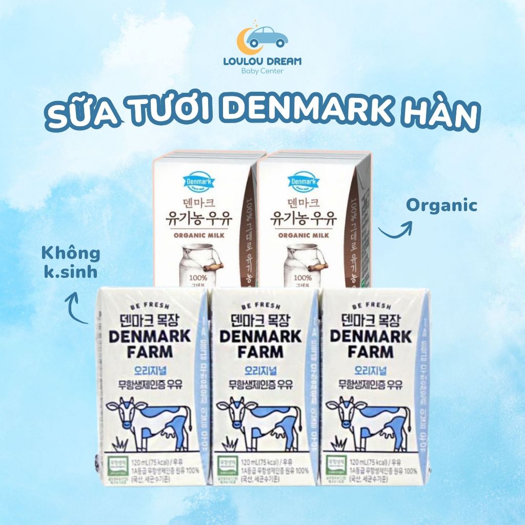 Sữa tươi Denmark Farm Hàn Quốc 120ml