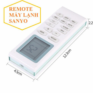 REMOTE MÁY LẠNH SANYO VUÔNG NGẮN 2 Chiều - Điều khiển điều hòa sanyo