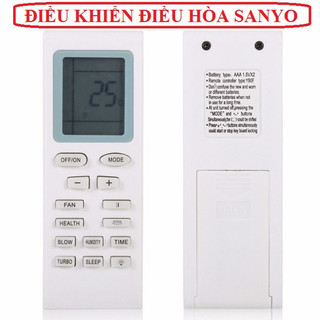 REMOTE MÁY LẠNH SANYO VUÔNG NGẮN 2 Chiều - Điều khiển điều hòa sanyo