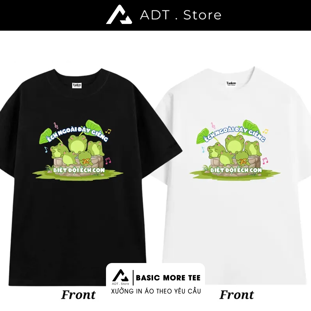 BST Áo thun ADTStore x ẾCH NGỒI ĐÁY GIẾNG BIỆT ĐỘI ẾCH CON - Poppy Play Time