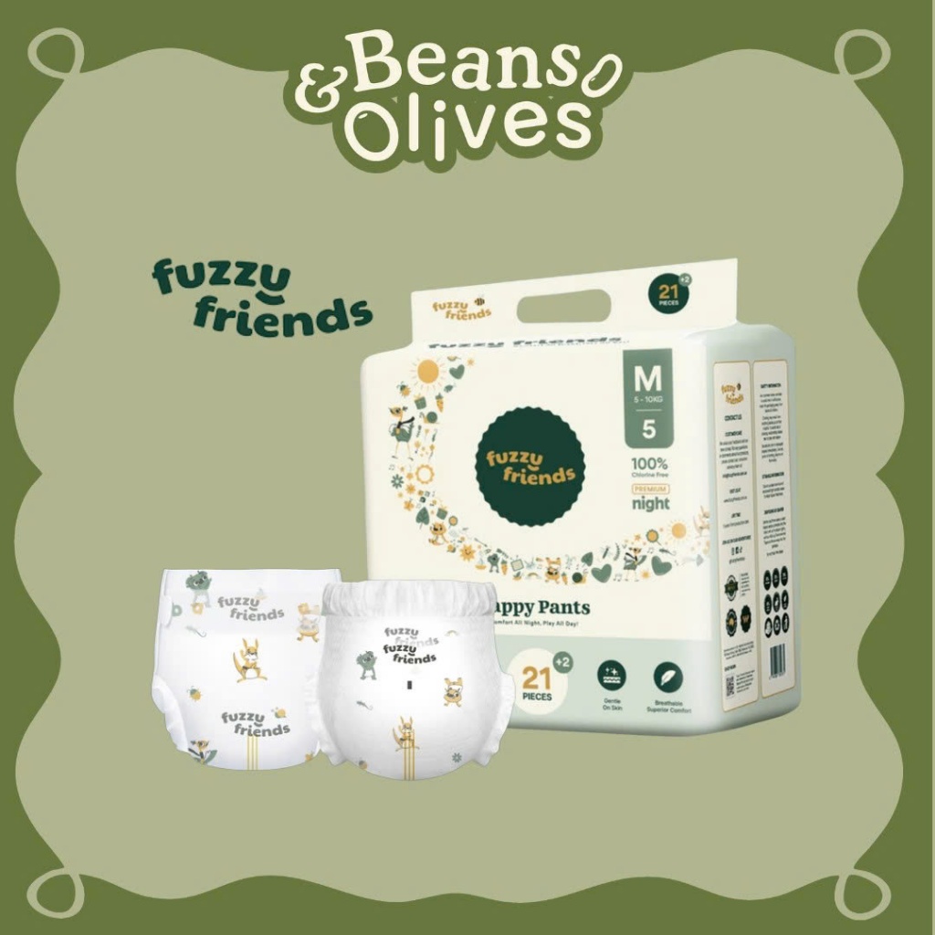 [FUZZY FRIENDS] Tã Bỉm Đêm Nội Địa Úc (dán / quần)