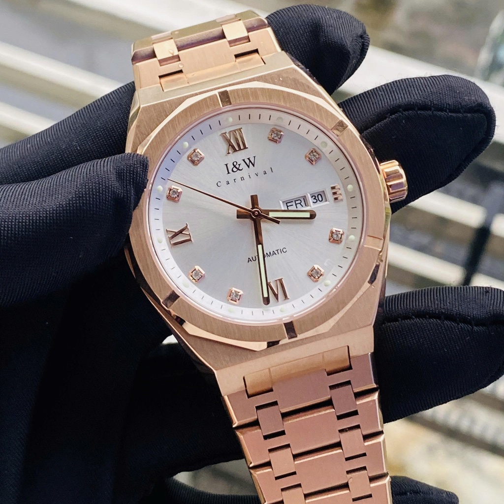 Đồng Hồ Nam Chính Hãng I&W Carnival 751G -GT Automatic Bảo Hành 5 Năm Chống Xước Chống Nước