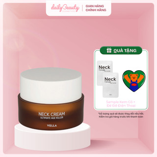   CHÍNH HÃNG  Kem Cổ VELLA Neck Cream Ultimate Age Killer 50ml Cải Thiện Nếp Nhăn Vùng Cổ 