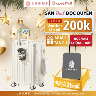 Vali Kéo Du Lịch Cao Cấp LUGME LME01 Size 20/24/28 Và Combo Vali Bịt 4 Góc Chống Va Đập Trầy Xước Bảo Hành 5 Năm