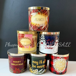  🕯️ Nến thơm 3 nấc 369g SONOMA Giáng Sinh Và Các Mùa Lễ + hũ thủy tinh = 700g – hương thơm ấm áp cực chill  🎄✨ 