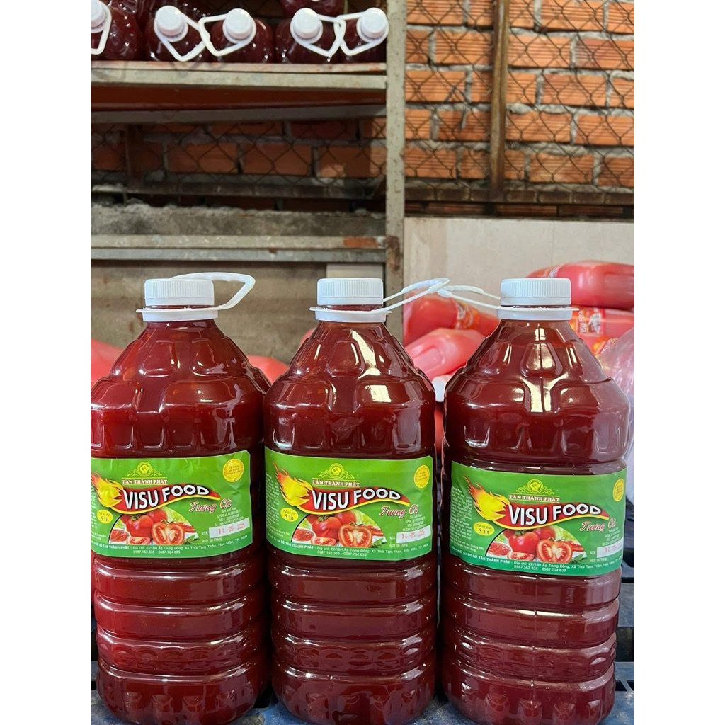 Tương Cà ViSuFood 4,8kg- Can 5 Lít Nước Chấm Vị Chua Ngọt