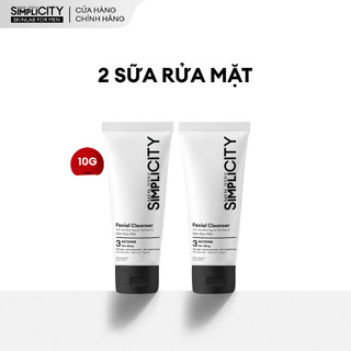 [QUÀ TẶNG KHÔNG BÁN] Combo 2 Sữa rửa mặt cho nam Men Stay Simplicity Facial Cleanser 10gx2
