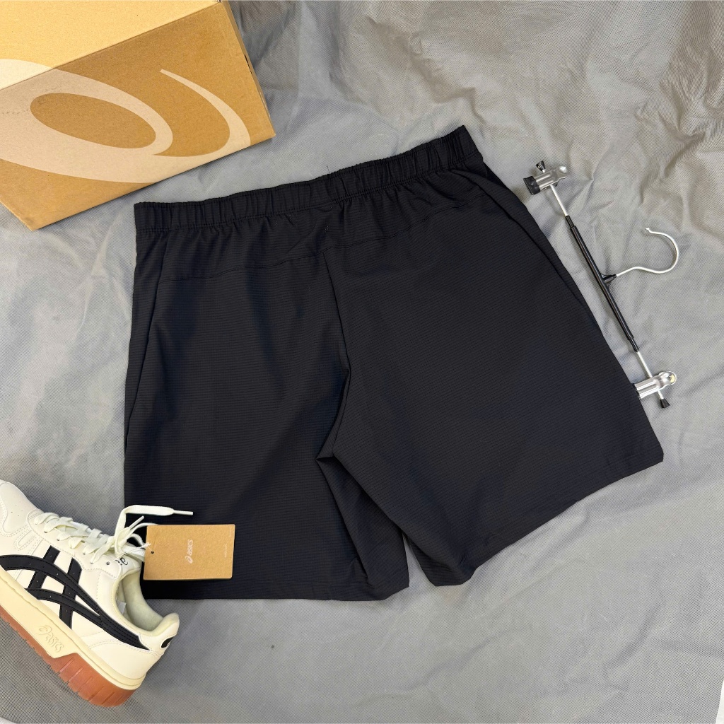 [Chính Hãng] Quần Short Ngắn Thể Thao Asics - 7inch - Công Nghệ Vải onAir - ĐEN LỖ KIM (8)