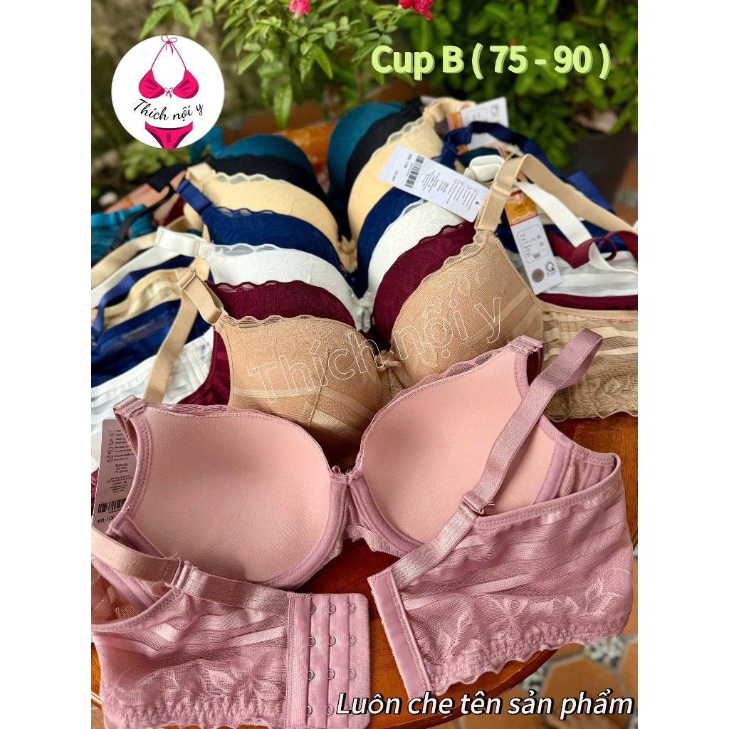 Áo lót Lovely 1130  ren đẹp, mút vừa 3cm, áo ngực cup B, có gọng, bảng lưng to che khuyến điểm lằn n