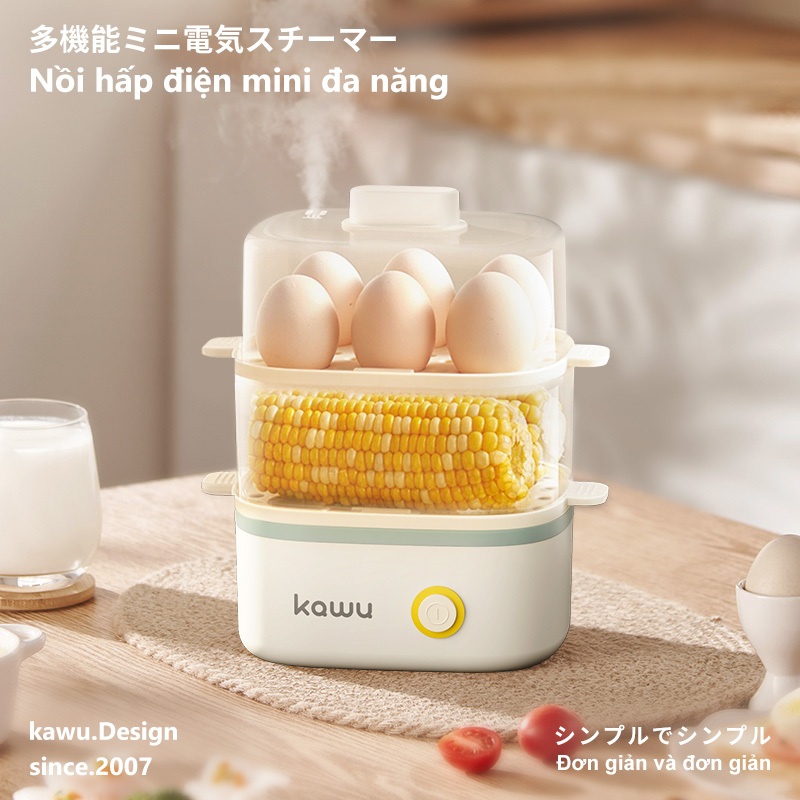 KAWU Nói hap dien mini 2 Tang Tu bong a Nang Tiên Dung May luoc trirng tu dong 300w