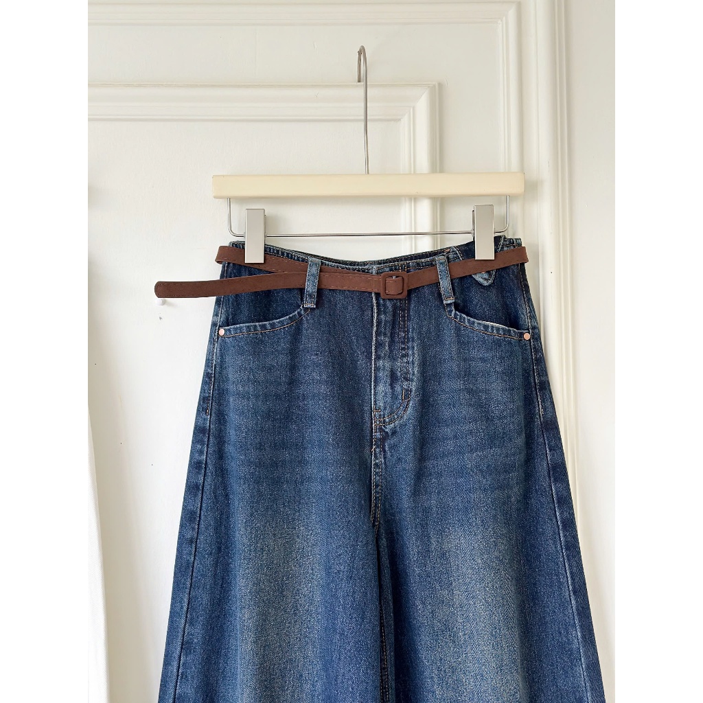(Harmony) Quần jean ống rộng, form thiết kế mới trẻ trung thời trang thiết kế Calie Qj026 | BigBuy360 - bigbuy360.vn