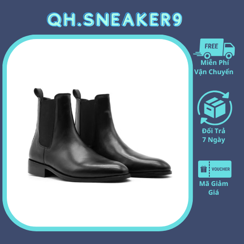 Giày da Chelsea Boots nam. Giày Bốt nam da cao cấp, đế khâu chắc chắn