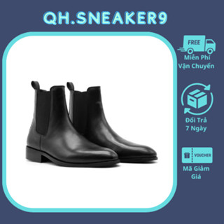 Giày da Chelsea Boots nam. Giày Bốt nam da cao cấp, đế khâu chắc chắn