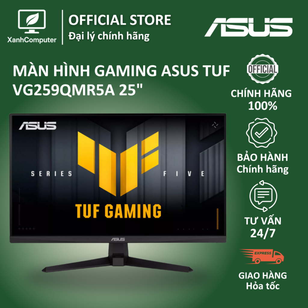 MÀN HÌNH GAMING ASUS 310HZ TUF VG259QMR5A (25 inch/FHD/Fast IPS/310Hz/0.3ms)