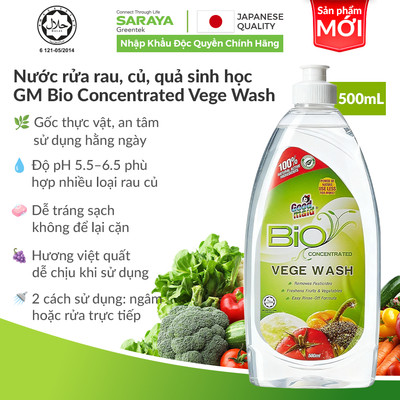 Nước rửa rau, củ, quả sinh học SARAYA Goodmaid Bio Concentrated Vege Wash – 500mL