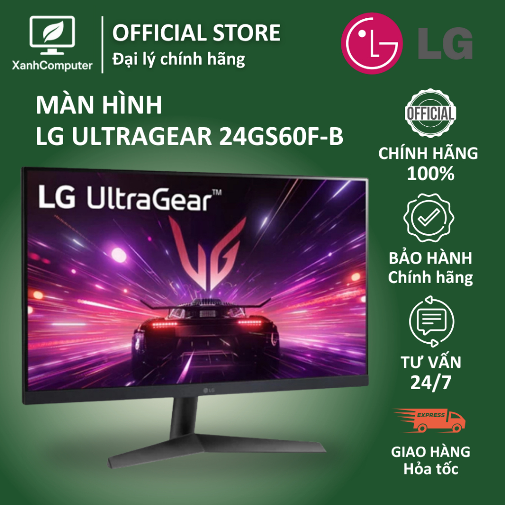 Màn hình LG UltraGear 24GS60F-B (24 inch - FHD - IPS - 180Hz - 1ms) - Hàng chính hãng