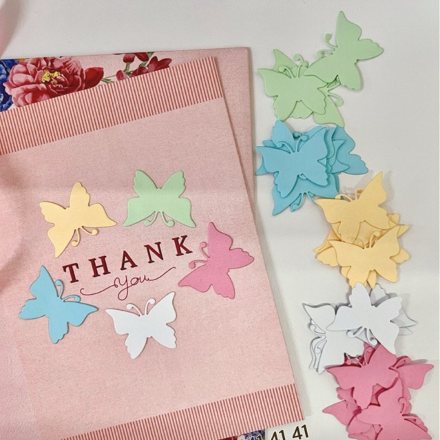 50 BƯỚM giấy trang trí, làm thiệp handmade