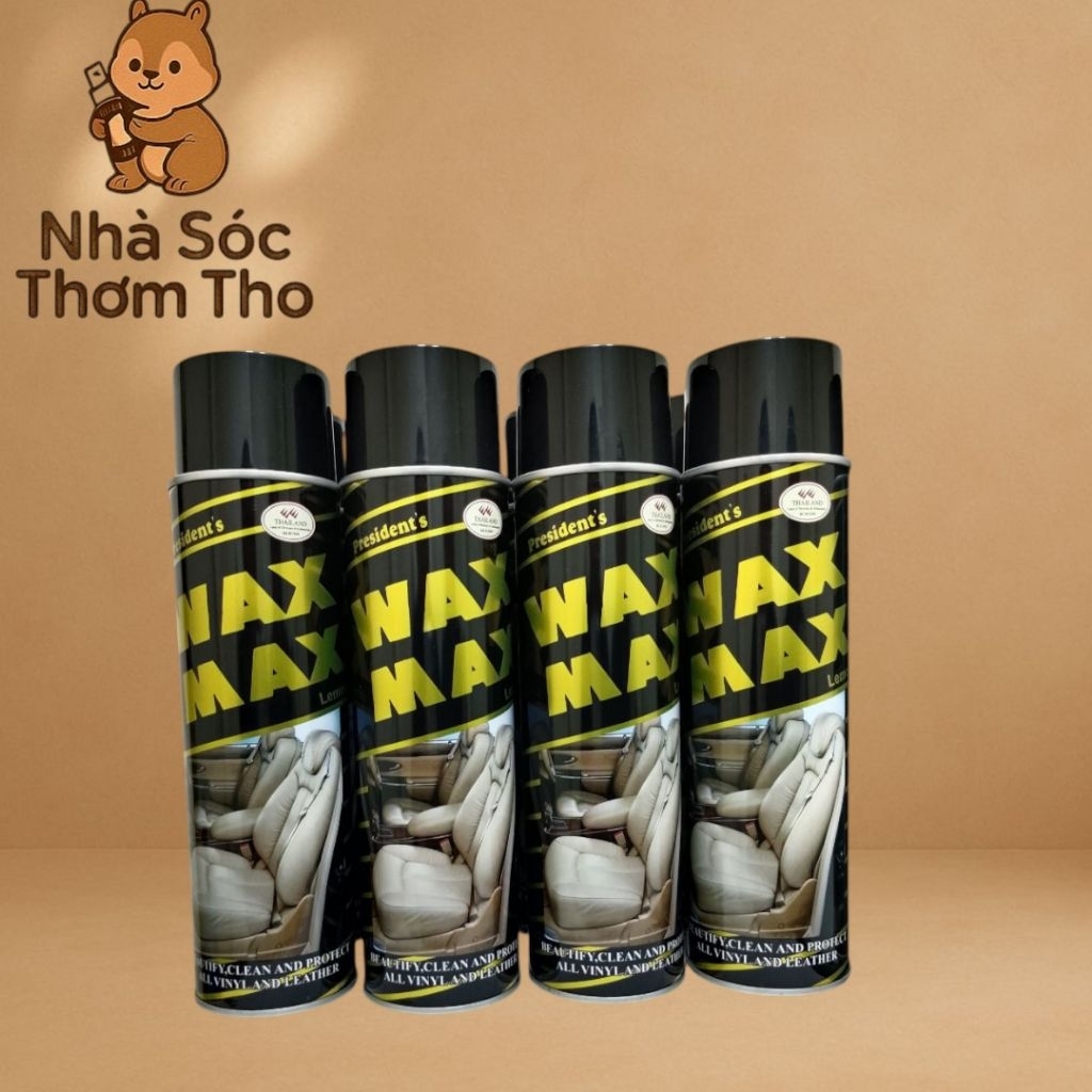 Xịt Bóng Da Đa Năng WAX MAX – Ô Tô – Túi – Giày – Hương Chanh Tươi Mát – 500ml