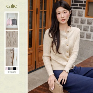   Harmony  Áo cardigan len vằn thừng chất liệu mềm mướt form basic dễ mix đồ thời trang thiết kế Calie Al170 