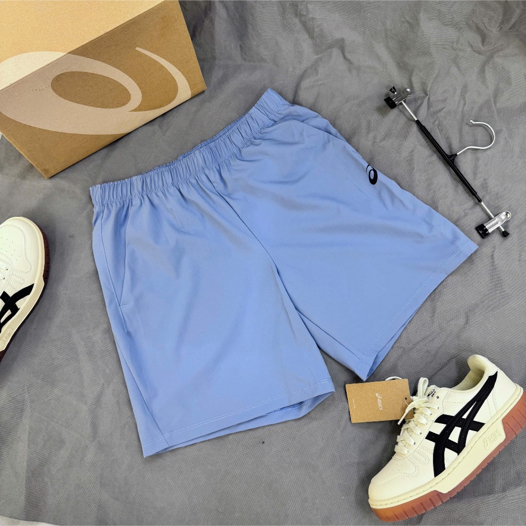 [Chính Hãng] Quần Short Ngắn Thể Thao Asics - 7inch - Công Nghệ Vải onAir - XANH LƠ (11)